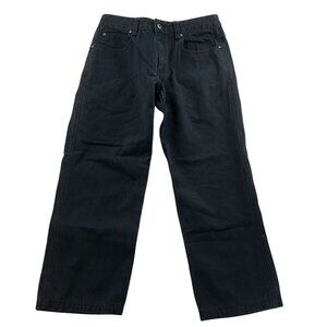 Duluth Trading Co. Mens Jeans 34X30 Black Denim Straight Leg Classic Casual